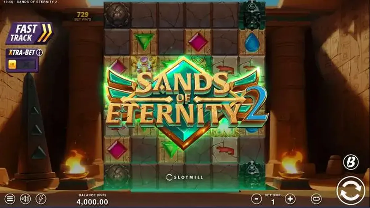 Interface do slot Demon's Gate com tema de portal sombrio e runas brilhantes